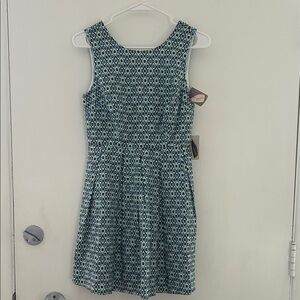 Forever 21 Teal and Black Geometric Mini Dress